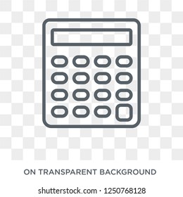 Calculator icon. Calculator design concept from Electronic devices collection. Simple element vector illustration on transparent background.