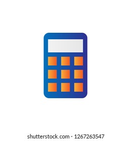 calculator icon design with creative modern concept and simple logo trendy shape style design vector eps 10