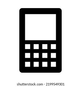 Calculator icon. Design element. Financial concept. Business, education concept. Vector illustration. Stock image. 