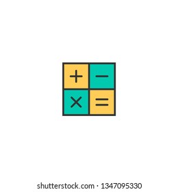 Calculator icon design. Essential icon vector illustration