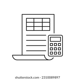 Diseño de iconos de la calculadora. aislado de fondo blanco. ilustración vectorial