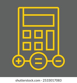 Diseño de ícono de calculadora para Uso comercial personal