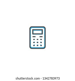 Calculator icon design. Stationery icon vector illustration