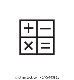 calculator  icon design template. Trendy style, vector eps 10