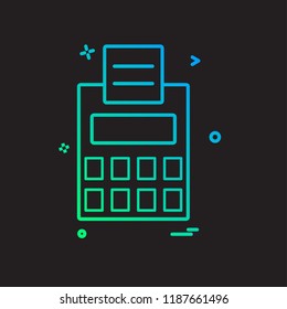 Calculator icon design vector
