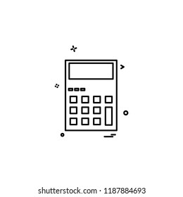 Calculator icon design vector 