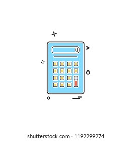 Calculator icon design vector