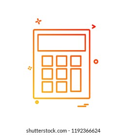 Calculator icon design vector