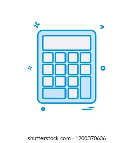 Calculator icon design vector