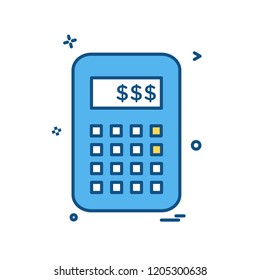 Calculator icon design vector