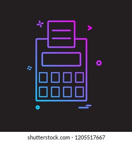 Calculator icon design vector