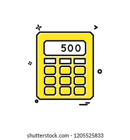 Calculator icon design vector