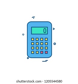 Calculator icon design vector