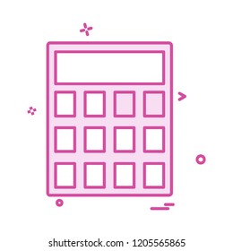 Calculator icon design vector 