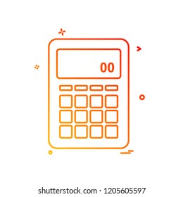 Calculator icon design vector