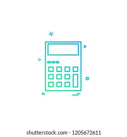 Calculator icon design vector 