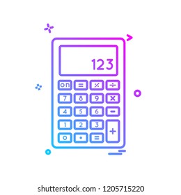 Calculator icon design vector