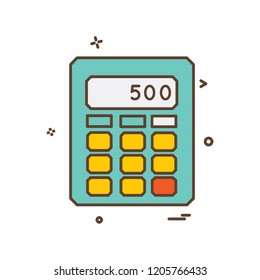 Calculator icon design vector