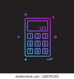 Calculator icon design vector