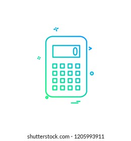 Calculator icon design vector