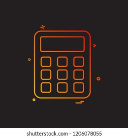 Calculator icon design vector 