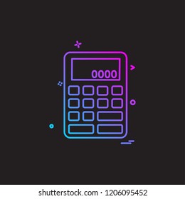 Calculator icon design vector