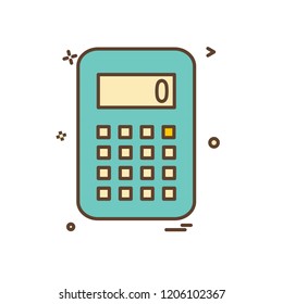 Calculator icon design vector