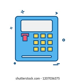 Calculator icon design vector