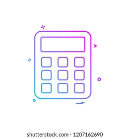 Calculator icon design vector 