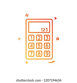 Calculator icon design vector