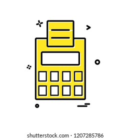 Calculator icon design vector