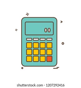 Calculator icon design vector