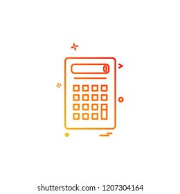 Calculator icon design vector