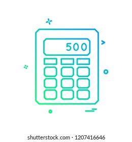 Calculator icon design vector