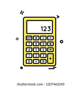 Calculator icon design vector