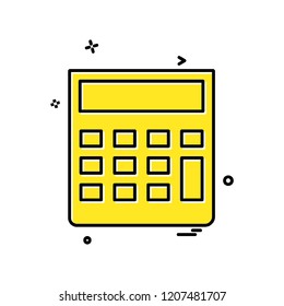 Calculator icon design vector