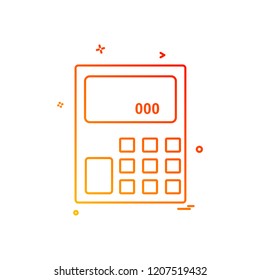 Calculator icon design vector 