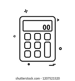 Calculator icon design vector