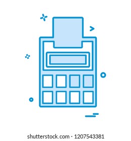 Calculator icon design vector 