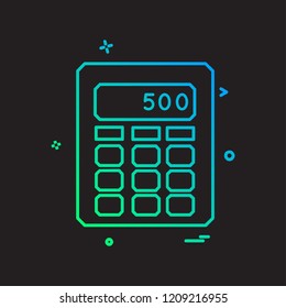 Calculator icon design vector