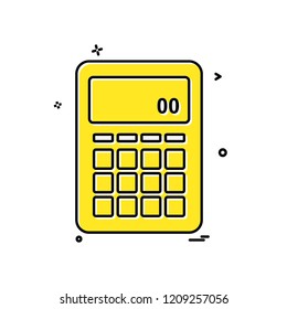 Calculator icon design vector