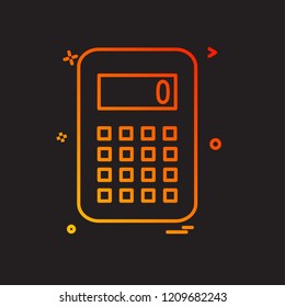 Calculator icon design vector