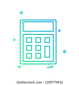 Calculator icon design vector