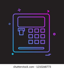 Calculator icon design vector