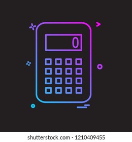 Calculator icon design vector