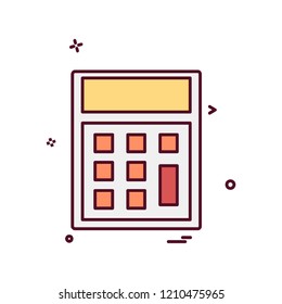 Calculator icon design vector
