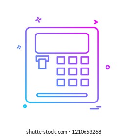 Calculator icon design vector