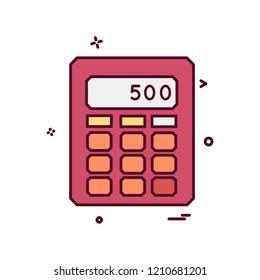 Calculator icon design vector