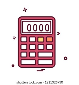 Calculator icon design vector 
