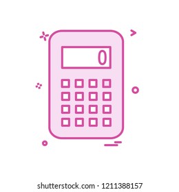 Calculator icon design vector